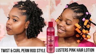 Twist amp Curl Style w Lusters Pink Hair Lotion [upl. by Grail979]