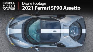 2021 Ferrari SF90 Drone Footage  Bring a Trailer [upl. by Eelyk]