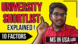 How to short list Universities  MS IN USA 🇺🇸 l తెలుగు [upl. by Chip]