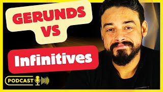 How To Use GERUNDS and INFINITIVES in ENGLISH Grammar Lesson [upl. by Devin]