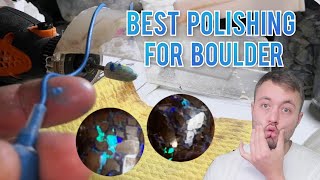 How to polish Boulder Opal – Diamond Paste versus Nova Points [upl. by Vins]