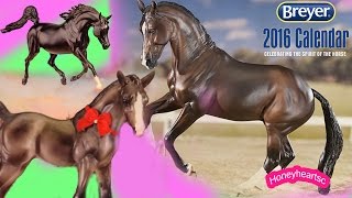 Breyer Horses 2016 New Traditionals from Horse Calendar  Review Video Honeyheartsc [upl. by Akemed903]