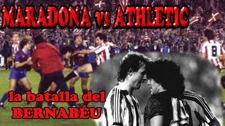 La Violenta Pelea entre Maradona y el Athletic Club  Athletic vs Barcelona Final 1984 [upl. by Elwira]