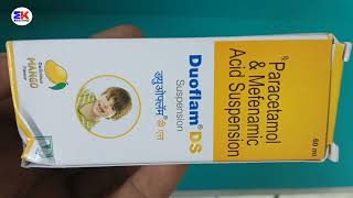 Duoflam DS Suspension  Paracetamol And Mefenamic Acid Syrup  Duoflam DS Syrup Uses Benefit Dose [upl. by Retsim]