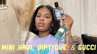 Mini perfume Haul Gucci Memoire D’Une Odeur Not for Fall  Diptyque Fleur De Peau Fall [upl. by Calore]