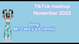 💙💜TikTok mashup November 2023💜💙 [upl. by Ellehsim965]