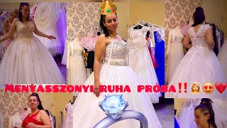 Spártai Kemálné  👰‍♀️💍Menyasszonyi 😍ruha probán😇 [upl. by Callie]