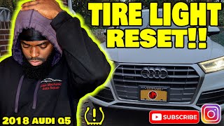 How to Reset Tyre Pressure light Audi Q5 2016 [upl. by Ailuig]