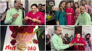 Grand celebration on our marriage anniversary 🥰 sabke sath kara khub enjoy ❤️ [upl. by Juline]