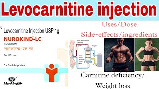 Nurokind lc injection  Levocarnitine injection  CarnisureCarnitor injection  usesdose etc [upl. by Hanej616]