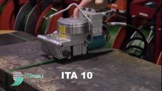 ITATOOLS ITA 10  Pneumatic strapping tool for PET and PP strap [upl. by Maer954]