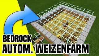 Vollautomatische Weizenfarm Minecraft Bedrock  so einfach und doch genial [upl. by Teews]