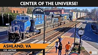 Ashland Virginia USA  Virtual Railfan LIVE [upl. by Clarie]