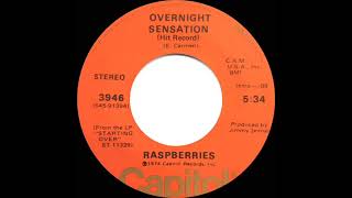 1974 HITS ARCHIVE Overnight Sensation Hit Record  Raspberries stereo 45 [upl. by Oeniri]