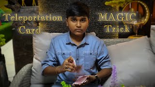 Teleportation Card Magic Trick😳😱🔮🪄  Magician Mv  Magic  Teleportation  Card  Trick teleport [upl. by Ai]