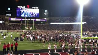 TTU vs TCU  ending of football game plus The Matador Song and Fight Song [upl. by Limay]