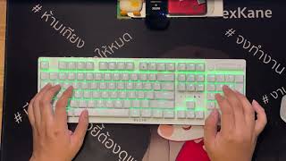 ASMR Keyboard  Razer Deathstalker V2 Pro  Clicky Purple Switch [upl. by Kcirdnek172]