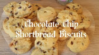 Chocolate Chip Shortbread Biscuits  VLOGMAS DAY 9 [upl. by Sternberg]