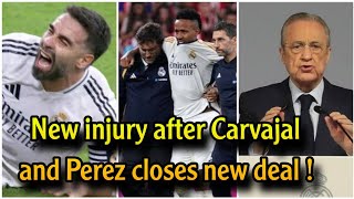 Urgent New injury after Carvajal Real Madrid moves quickly to save the season with a new deal [upl. by Odnama]