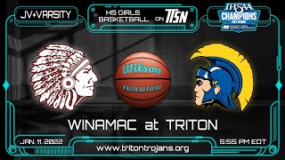 Winamac at Triton  JV amp Varsity Girls HNAC Basketball 💙 Senior Night🏀 1112022 [upl. by Hoagland]