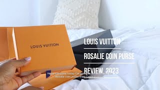 ROSALIE COIN PURSE  FASHIONPHILE UNBIOXING  FIRST IMPRESSIONS [upl. by Sirronal172]