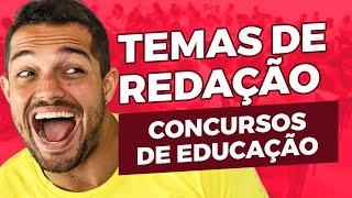 Possíveis temas de redação para concursos de educação  PROFINHO [upl. by Weidman183]