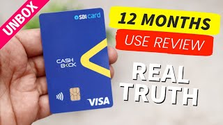 SBI Cashback Credit Card Honest Review After 1 Year Use  UNBOXING  Must Watch Before Applying 🔥🔥 [upl. by Mile]