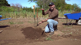 Preparing Garden Beds with Double Digging [upl. by Llenod173]