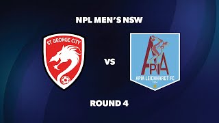 NPL Men’s NSW Round 4 St George City FA v APIA Leichhardt FC [upl. by Levon]