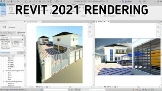 How to Render Project with REVIT 2021 [upl. by Anuait579]