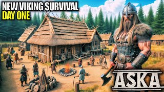 Day 1 of This New Viking Survival Game Looks GREAT  ASKA Gameplay  Part 1 [upl. by Anastasia]