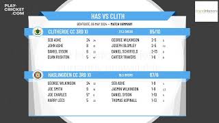 Haslingden CC 3rd XI v Clitheroe CC 3rd XI [upl. by Ramso108]