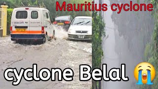 Mauritius Cyclone😭🌀Belal। curepipe dangerous Cyclone । Cyclone 2024 [upl. by Etteloc]