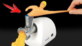 Experiment Meat Grinder Vs Stretch Armstrong [upl. by Scarlet238]