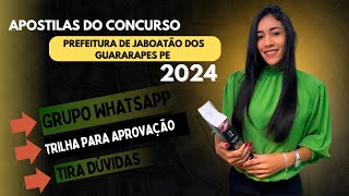 apostila PREFEITURA DE JABOATÃO DOS GUARARAPES PE 2024 Técnico em Enfermagem Intervencionista SAMU [upl. by Margie]