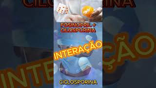 Fosinopril interação com ciclosporina saudeebemestar [upl. by Annawek663]