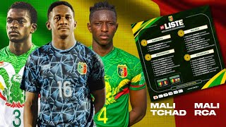 LISTE DU MALI POUR LES MATCHS DES ELIMINATOIRES DE LA COUPE DU MONDE 2026 FACE AU TCHAD ET AU RCA [upl. by Lucius]