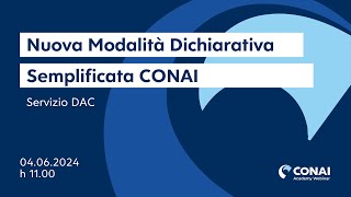 Nuova modalità dichiarativa semplificata Conai [upl. by Arrej]