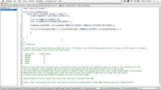 78 Part 2 Grade Book  Java [upl. by Niarda]