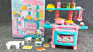 Unboxing Pink Hello Kitty kitchen Set Toy ASMR  The Cute Toys [upl. by Artcele]