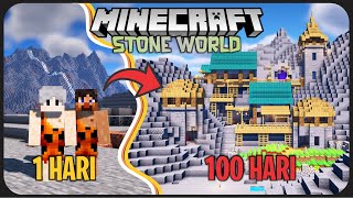 100 Hari Minecraft Tapi di Zaman Batu 🗿  Bertahan Hidup di Dunia Batu [upl. by Erbes]