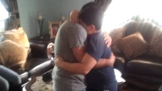 Marine Surprises Kid Brother After Year Away [upl. by Ehctav]