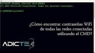 Como encontrar las contraseñas WiFi de todas las redes conectadas con el CMD [upl. by Shevlo]