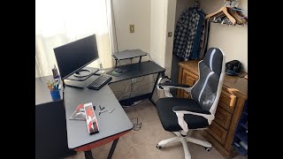 MOTPK L Shaped Gaming Computer Writing Corner L Shaped Desk 51quot Monitor Stand How to Put Together [upl. by Philbin705]