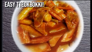 Easy delicious cheese Tteokbokki [upl. by Saqaw]