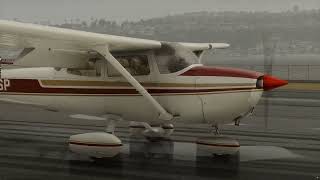 Windy touchdown in Wellington NZ NZWN Cessna 172 Skyhawk [upl. by Beverlie353]