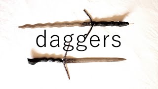 Tried making daggers and switches to wooden handles [upl. by Husha]