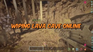 Wiping Lava Cave amp Tp’s Online 🏝️  Ark Ascended Official PvP Ps5 [upl. by Eidod]