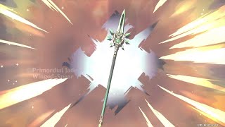 WISH RITUAL HOW TO GET PRIMORDIAL JADE WING SPEAR GENSHIN IMPACT [upl. by Assert]