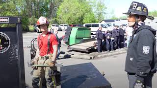 Instructor Provides Firefighter Forcible Entry Training Showing Use of Forcible Entry Tools [upl. by Sim]